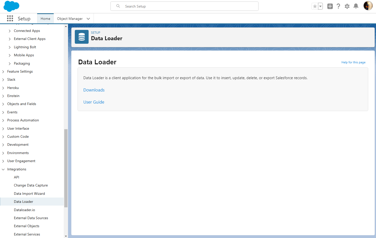 Salesforce Data Loader