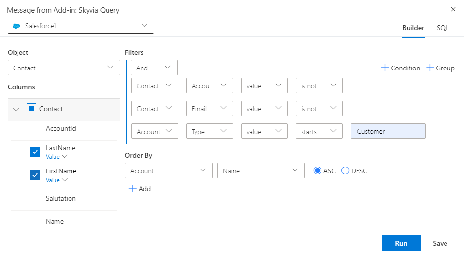 Skyvia Query Excel Add-In