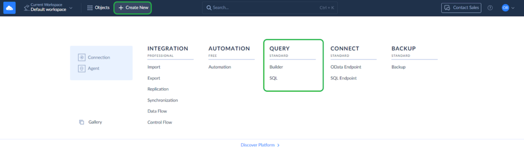 Skyvia Query