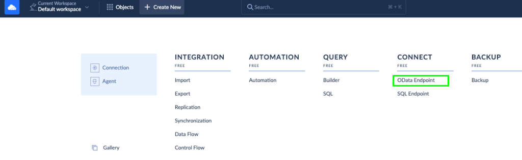 create OData endpoint to SQL Server