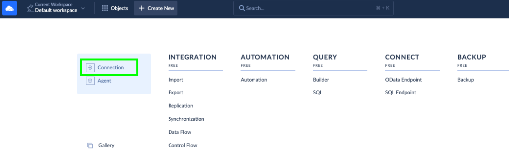 create connection to Salesforce and SQL Server