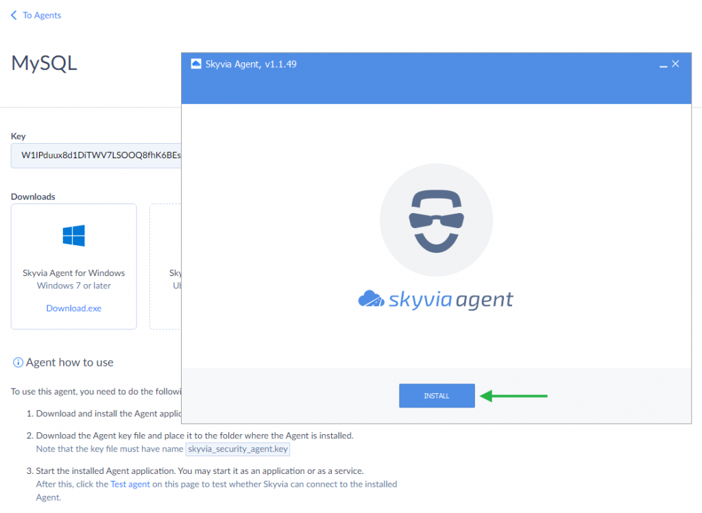 Creating an Agent for on-premise data integration in Skyvia 3