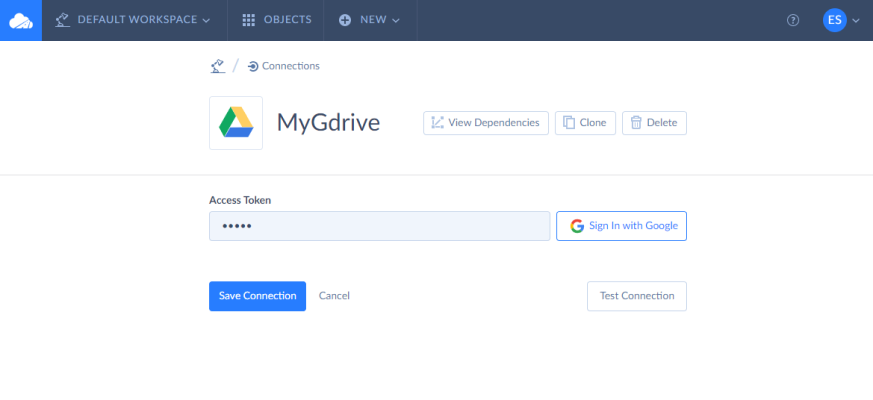 Step 2. Create Two Connections for the Source and Destination 2