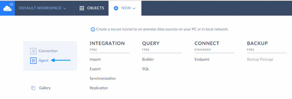 Creating an Agent for SQL server on-premise data integration in Skyvia 1