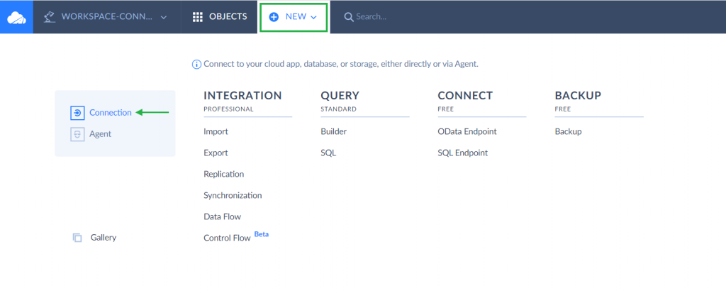 CONNECTING SKYVIA DATA INTEGRATION TO SALESFORCE Step 1
