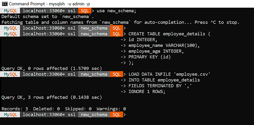 Import Database Mysql Command Line Wamp