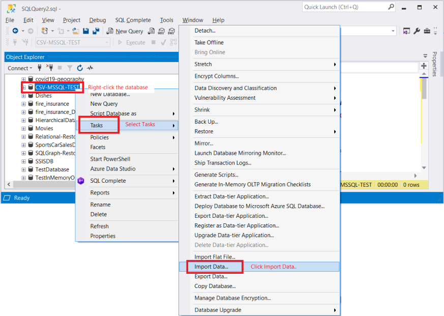 Alice Annerire Divertimento How To Import Csv File In Sql Server 