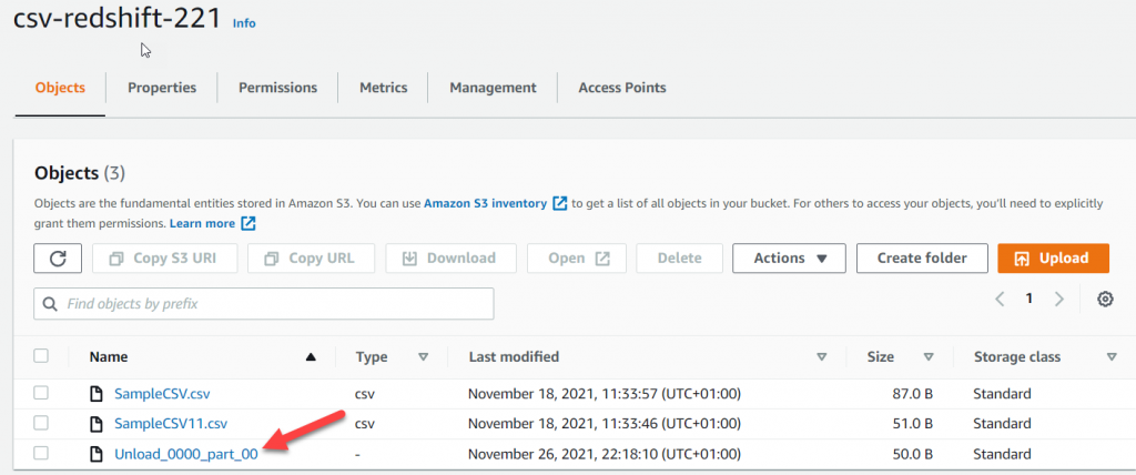 Export Data from Redshift, Using UNLOAD Command 2