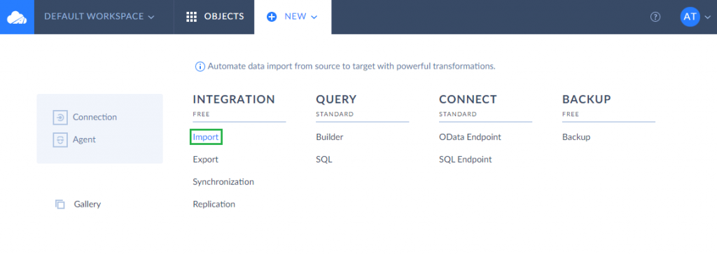 CREATE AN IMPORT PACKAGE TO MIGRATE DATA FROM SALESFORCE TO SQL SERVER VIA SKYVIA 1
