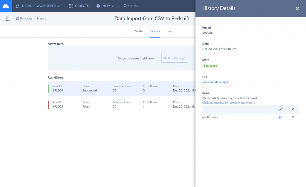 Auto Import Data into Amazon Redshift with Skyvia 4