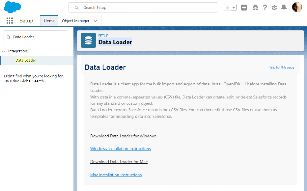 Exporting Salesforce Data via Data Loader Export Wizard