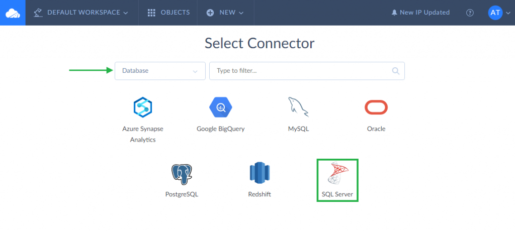 CREATE A CONNECTION TO SQL SERVER AND SALESFORCE IN SKYVIA 2