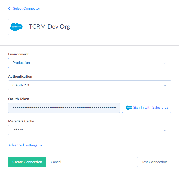 CONNECTING SKYVIA DATA INTEGRATION TO SALESFORCE Step 2