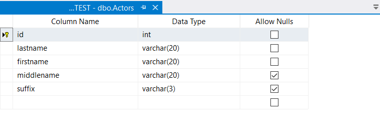 target table in SQL Server