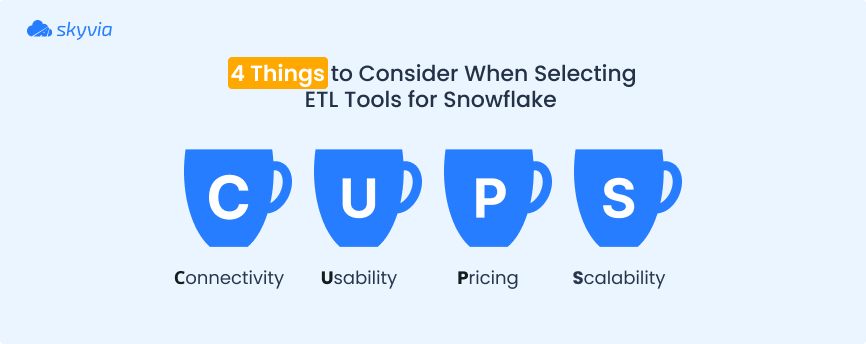 4 Things to Consider When Selecting ETL Tools for Snowflake by Skyvia