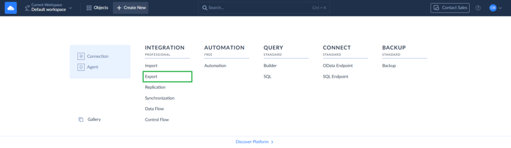 Salesforce Export by Skyvia