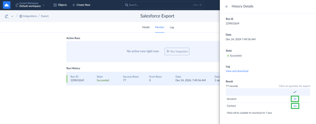 Salesforce Export by Skyvia