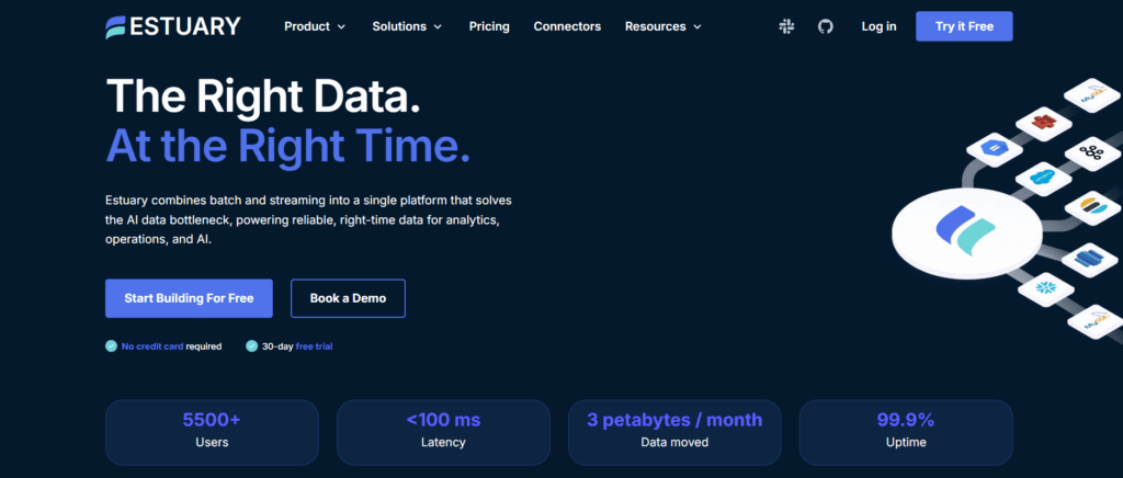 Estuary main page Estuary