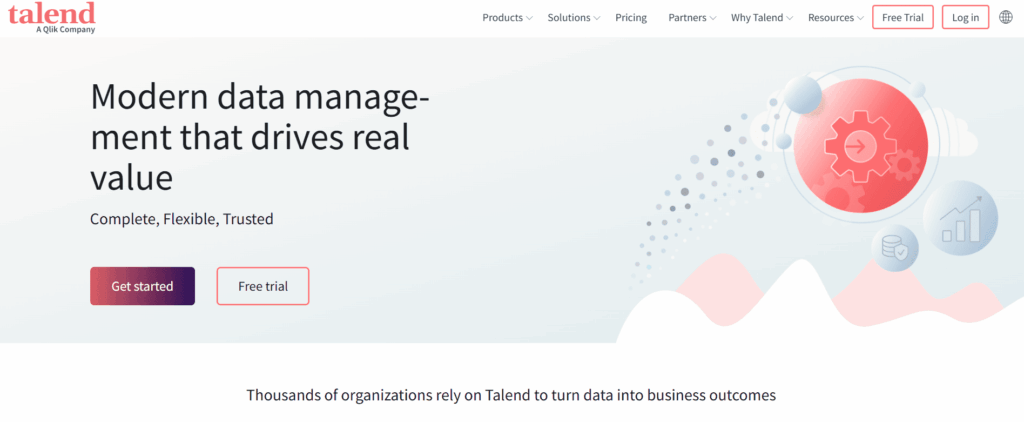 Talend Open Studio main page Talend Open Studio