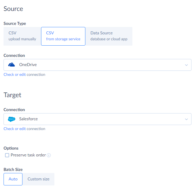 Source type in Skyvia