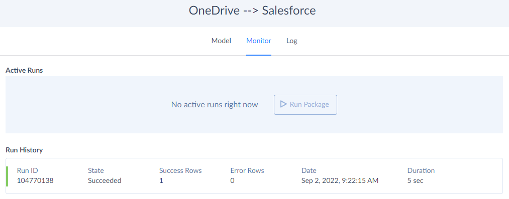 Monitor data in Skyvia