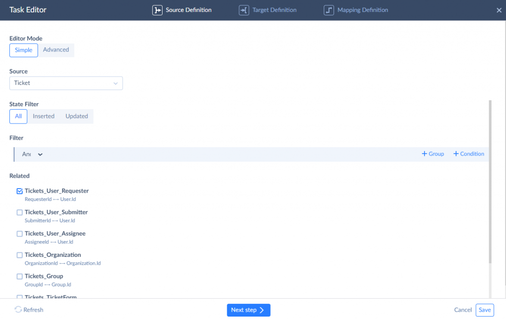 Salesforce Zendesk integration with Skyvia 2