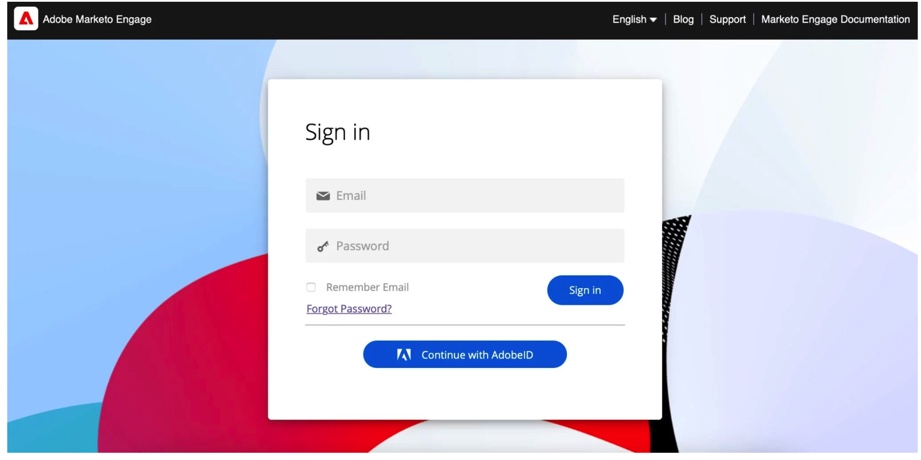 Marketo sign-in