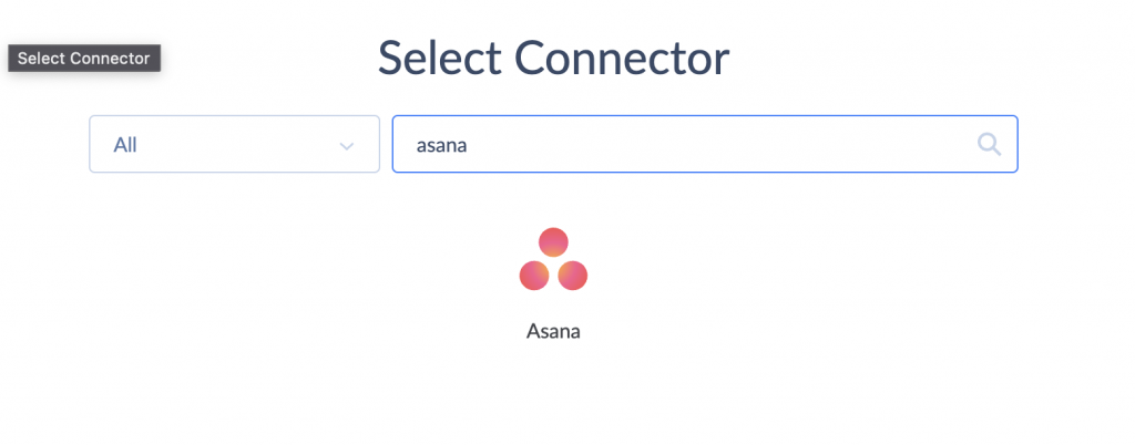 Choosing Asana as the connector