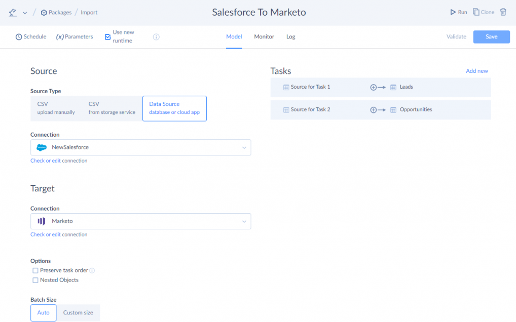 Salesforce to Marketo by Skyvia