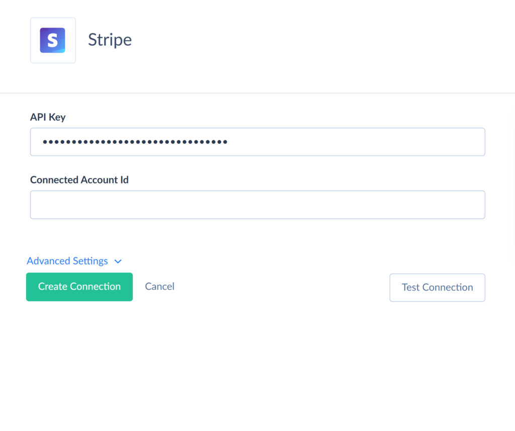 Stripe connection
