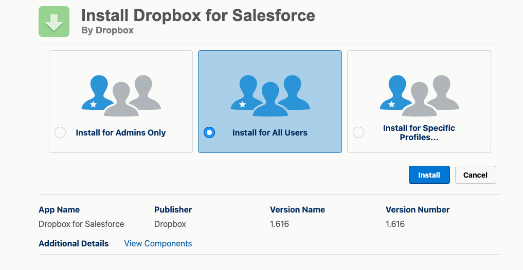 How to Use Dropbox for Salesforce Application 3