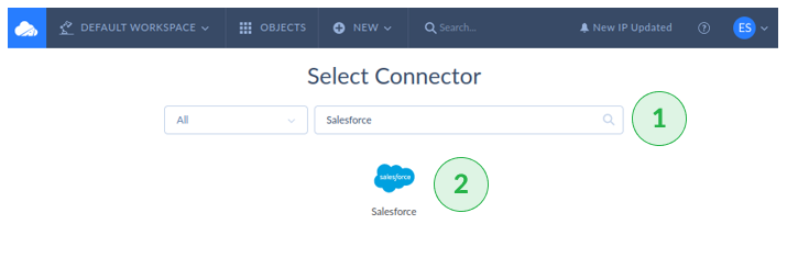 Creating the Salesforce Connection for batch ETL processing in Skyvia 2