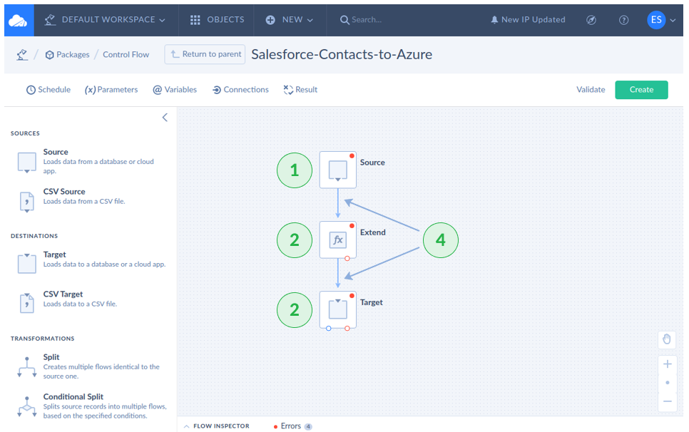 Using Skyvia Data Flow to Load Salesforce Data to Azure SQL Database 4