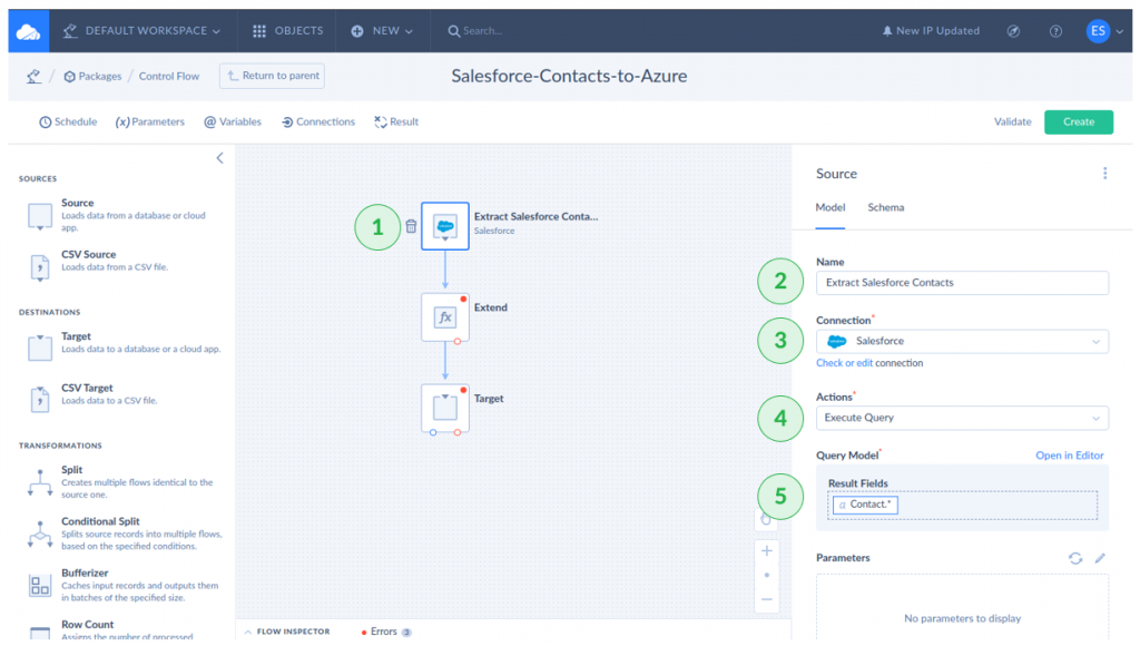 Using Skyvia Data Flow to Load Salesforce Data to Azure SQL Database 5