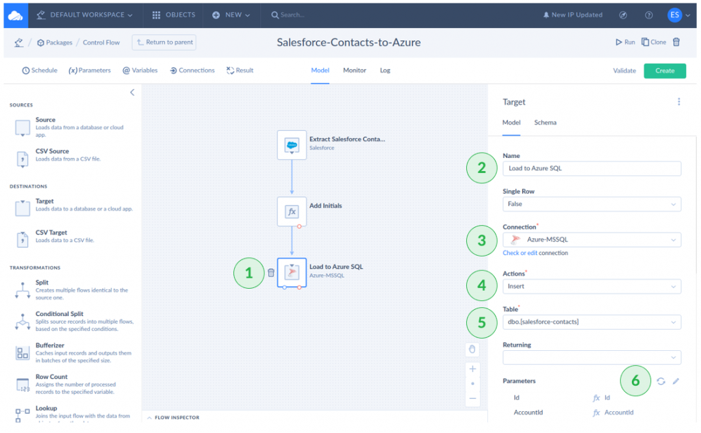 Using Skyvia Data Flow to Load Salesforce Data to Azure SQL Database 8