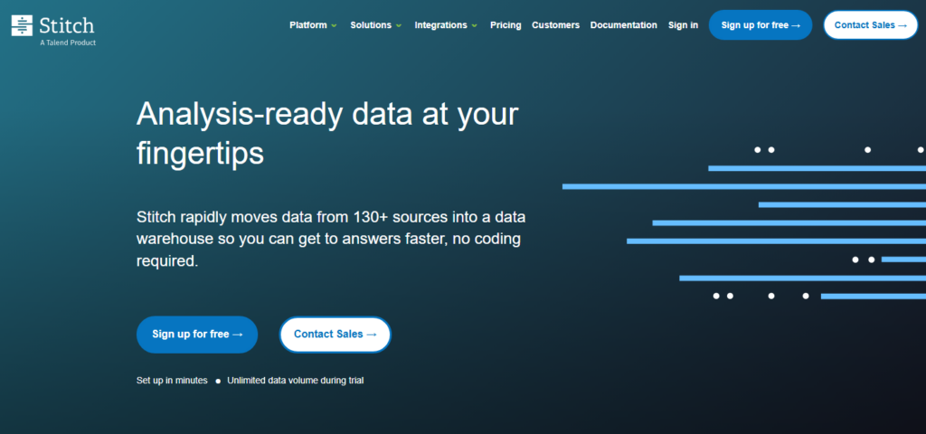 Stitch data