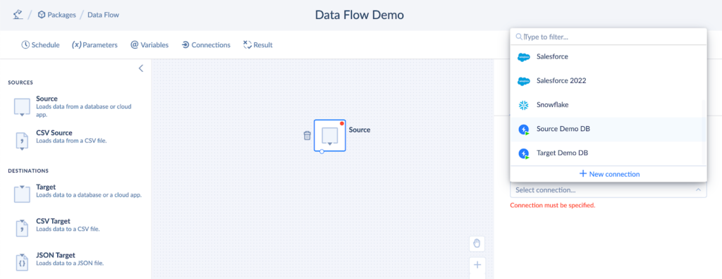 Data Flow source