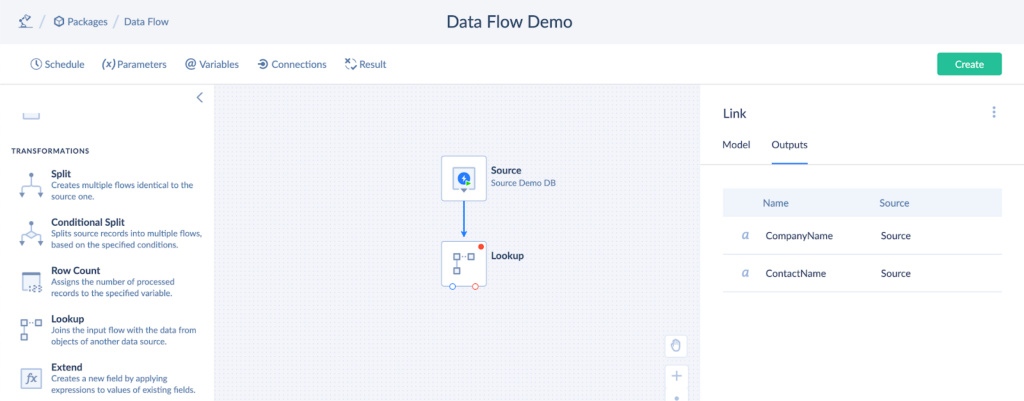 Data Flow source