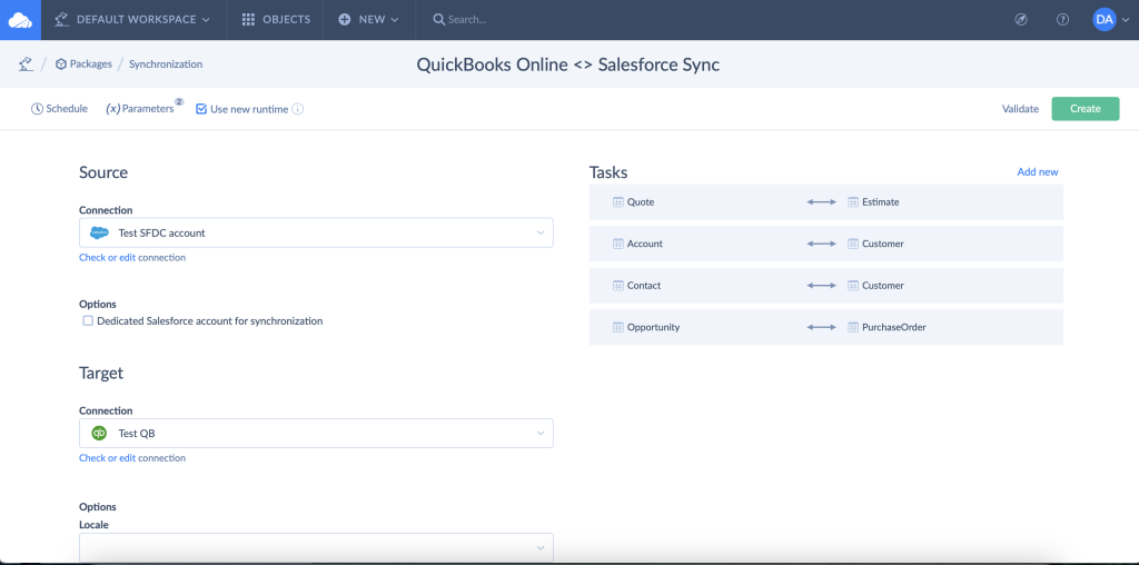 Quickbooks and Salesforce integration by Skyvia