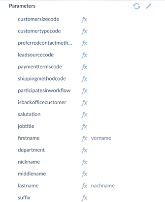 Data Parameters 