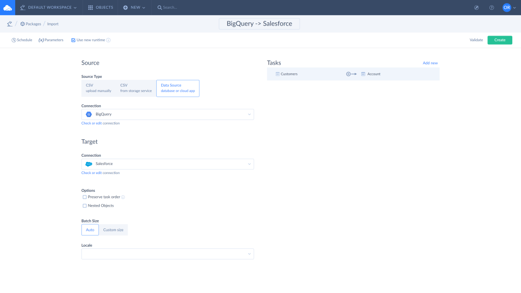 Google BigQuery connection by Skyvia