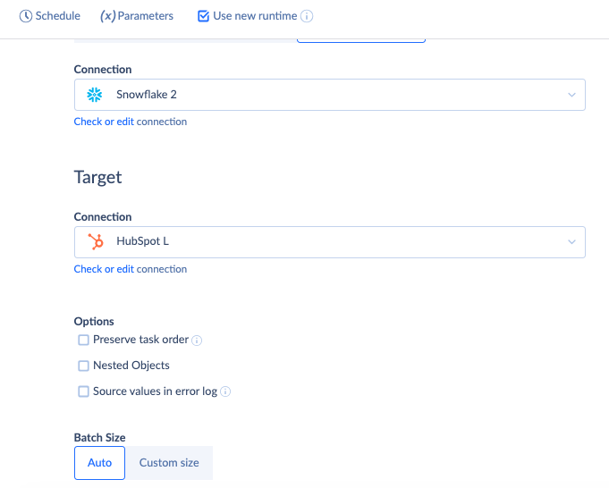 Import task by Skyvia