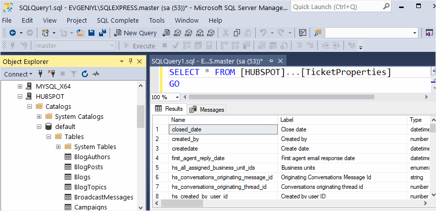 SQL query