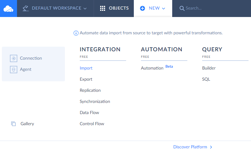 data import by Skyvia