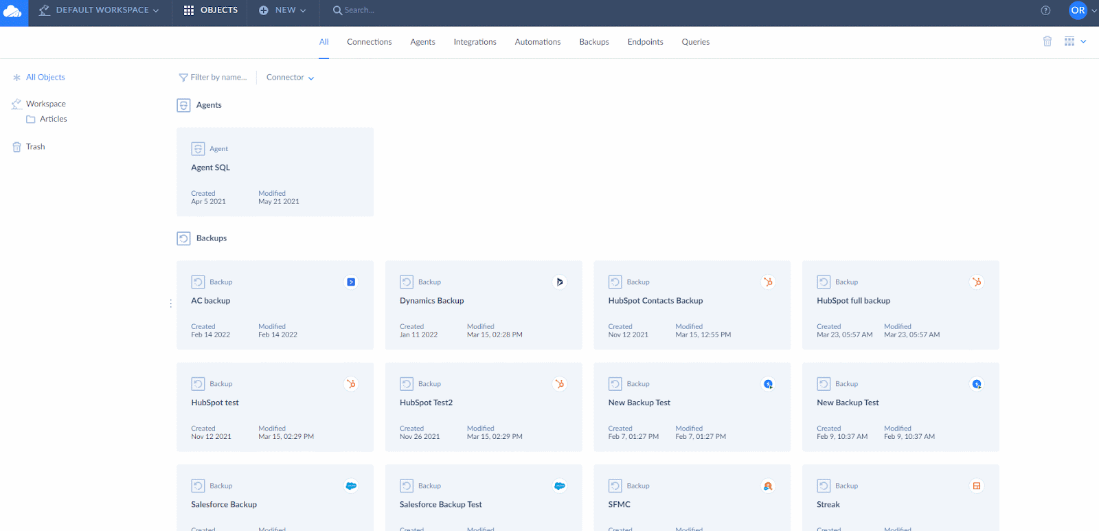 Salesforce data to Google Sheets import by Skyvia