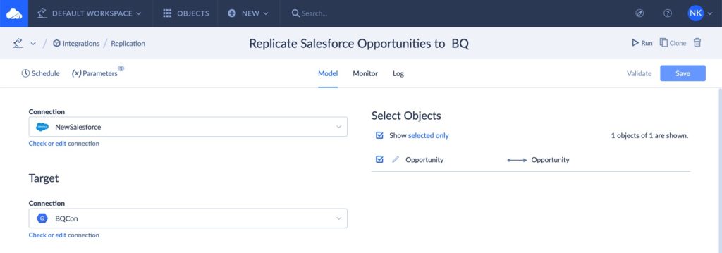 Salesforce data replication