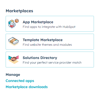 Hubspot marketplace