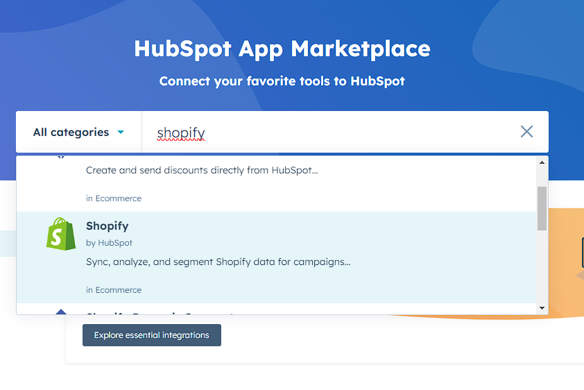 Hubspot marketplace