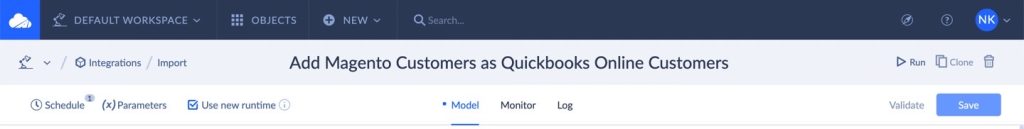 Magento to QuickBooks integration by Skyvia