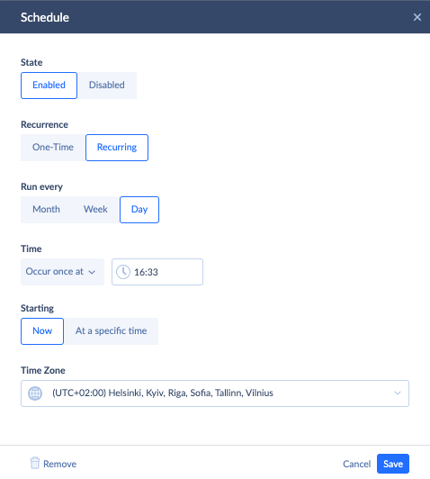 Schedule by Skyvia